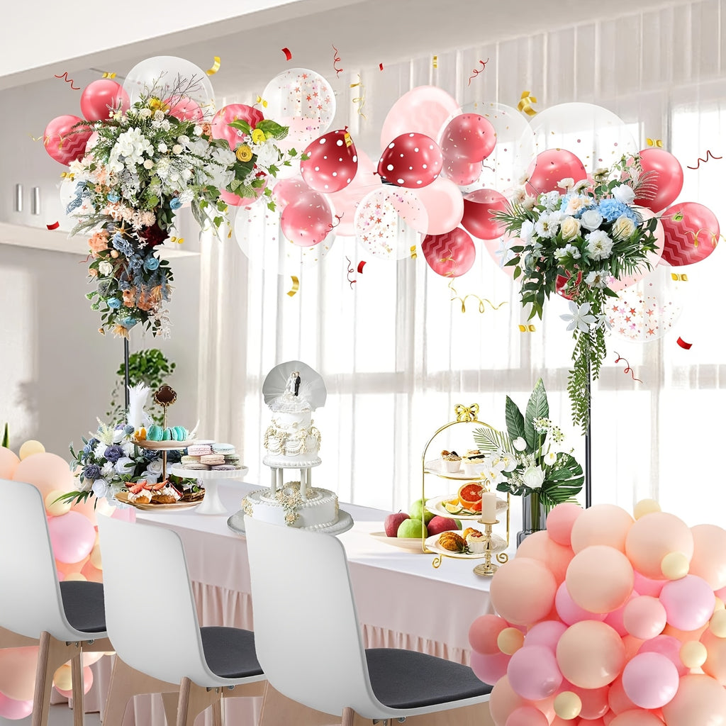 Over The Table Rod Stand with Clamps, Wedding Arch Backdrop Stand, Adjustable Table Balloon Arch Kit Frame Metal Balloon Stands for Table Arch Stand Backdrop Wedding Arch Flower for Parties Birthday Baby Shower Decor for Halloween,Christmas Event &