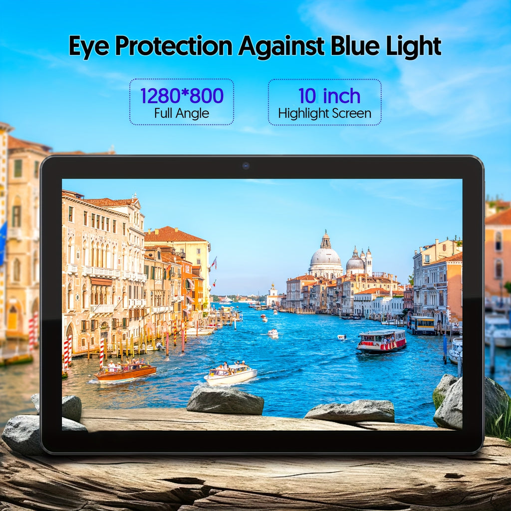 10-Inch Android 13 Tablet | Quad-Core CPU, 7GB (3+4) RAM, 64GB ROM, 1TB SD Card Expansion, 6000mAh Battery, 2MP+8MP Dual Camera, 1280x800 IPS Screen, Wi-Fi, Optional Keyboard, Mouse, Styl, Tablet, Pad, Tablet, Pad