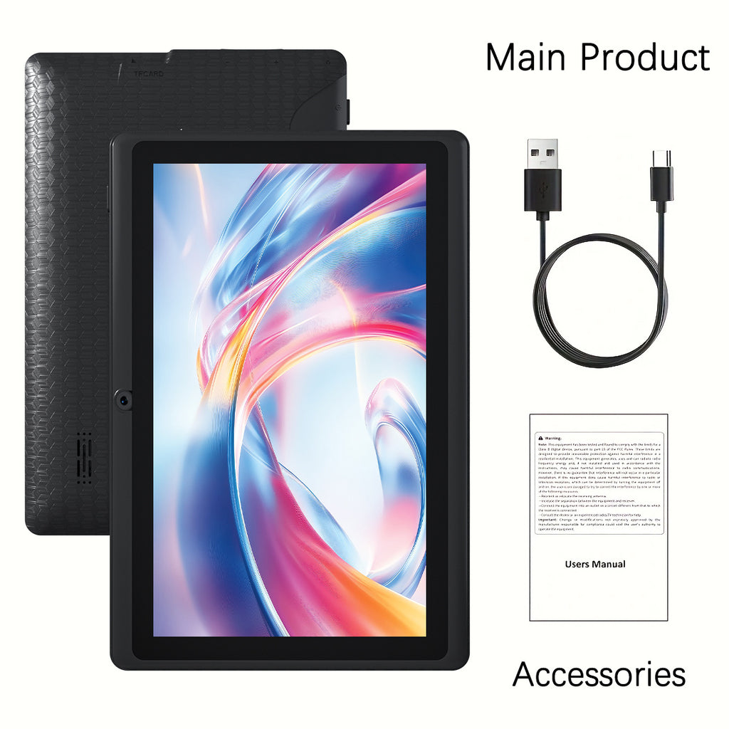 I-Atar'S New Android Tablet Features A Quad-Core Processor, A 7-Inch IPS Touchscreen, 4GB Of RAM Plus 32GB Of Storage, Dual Cameras With 5MP And 2MP, A 4000Mah Long-Lasting Battery, And Runs On Android 12, Tablet, Pad, Tablet, Pad