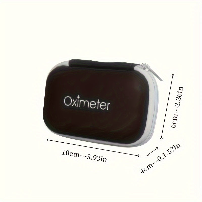 Oximeter Storage Bag And 1pc Cleaning Rod, Portable Packaging Box, Fingertip Pulse Oximeter Storage Case
