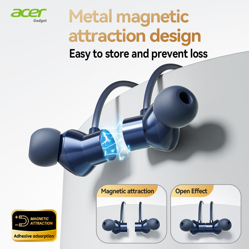 [Acer Genuine Product] True Wireless Stereo Earphones, Deep Bass Stereo Calling Noise Reduction, Extra-long Standby, Sports Running In-Ear, Low Latency Gaming Mode, Hi-Fi Sound, Lightweight Touchscreen Design, Comfortable Even After Prolonged