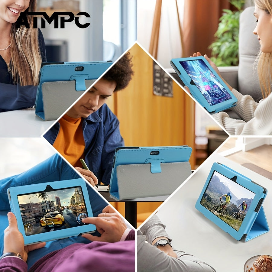 ATMPC 7 Inch Gaming Tablet, Android 11, 3GB RAM+32GB ROM (Expandable to 128GB), 2.4Ghz WIFI, BT 4.2, Quad-Core, 1024*600 HD IPS Display Tablet PC, Magnetic Case, Mini Gaming Tablet, School Supplies, Office Supplies And Additions, Tablet, Pad
