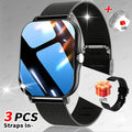 Full Touch Screen Men's And Women's Smartwatches, USB Rechargeable, Navigation, TPU Strap, Remote Camera/music Player, 1.83-inch Outdoor Sports Watch with Wireless Calling And Message Reminders, TFT Display Screen, Equipped with Steel Strap