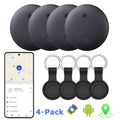 4 Pack Android Air Tracker, for Android Phones Item Locator Google Certified Key Finder/Luggage Tracker/Item Locator Compatible with Google Find My Device App(Find Hub),, (Not for IOS)