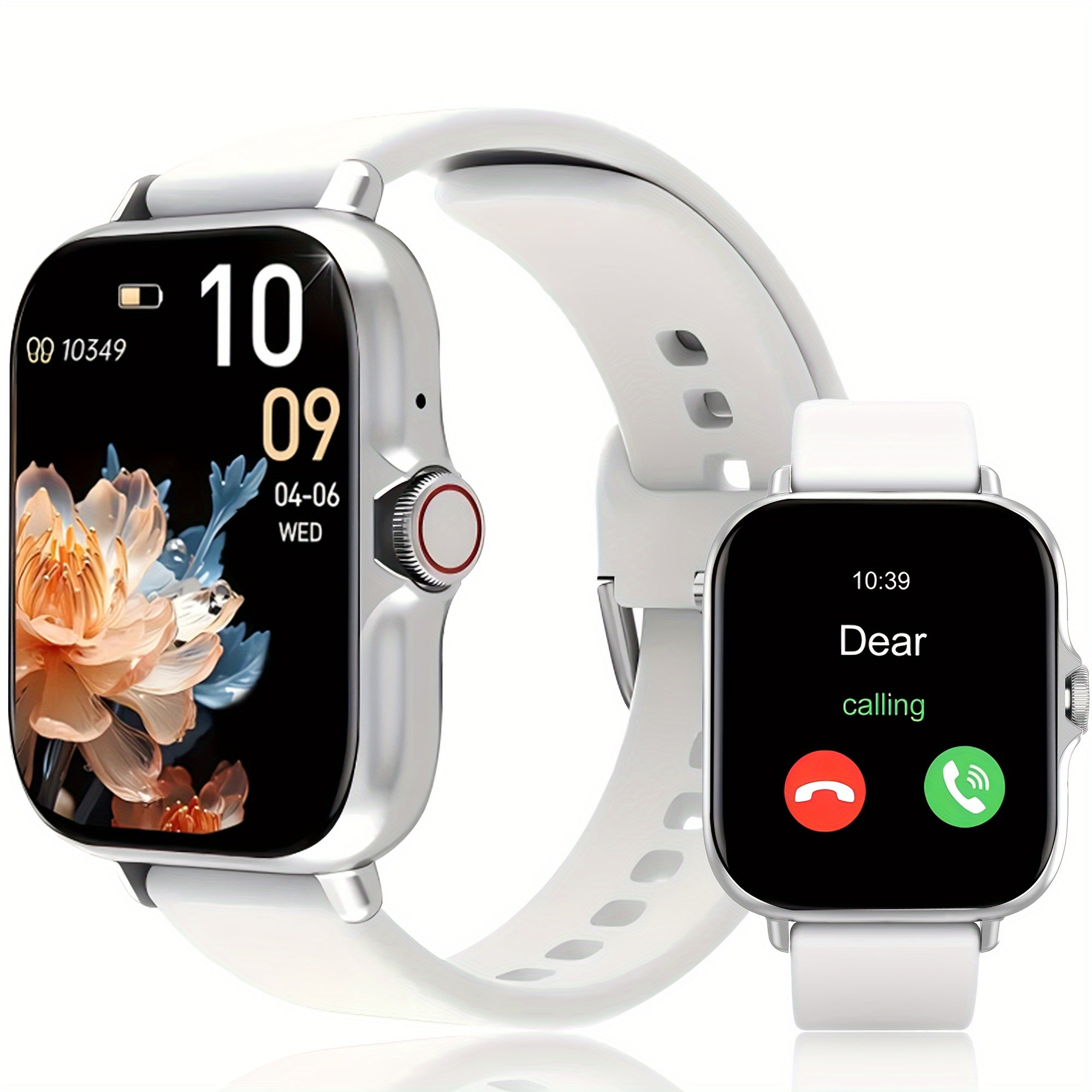 New Fashionable Smartwatch, 1.91-inch Amoled High-definition Touch Screen, Compatible with iPhone/Android Phones, Can Wake Up The Phone Voice Assistant, Built-in Microphone And Speaker, High-definition Voice Call, Play Music, Multiple Sports Modes