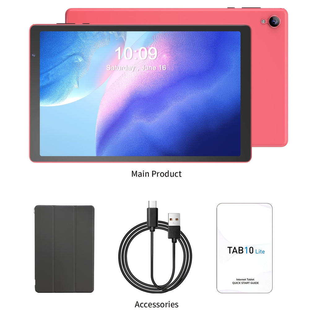 [Android 14 Tablet] Pritom 10.1 Inch Android 14 Tablet, 4GB DDR (2GB+2GBExpansion)RAM, 32GB ROM, 6000mAh, Quad Core Processor, 10 Inch Tablet, Android Tablet High-Definition IPS Screen, Camera, Wi Fi, Google, PC, Pad Tablet