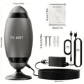 2026 Metal Long Range HD 4K TV Antenna 200KM TV Signal Reception One Touch Long Distance Mode USB Interface Complete Accessories Included Watch TV For Free Works With Smart TVs Old Style TVs And Indoor Setups Ideal For Home Car And RV Use Receives C