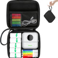 HuiJuKeJi Mini Sticker Printer Case, High-Capacity Hard Protective Box for X5 Printer, Portable Carrying Case Suitable for Thermal Inkless Photo Printer, Instant Camera, Label Marker
