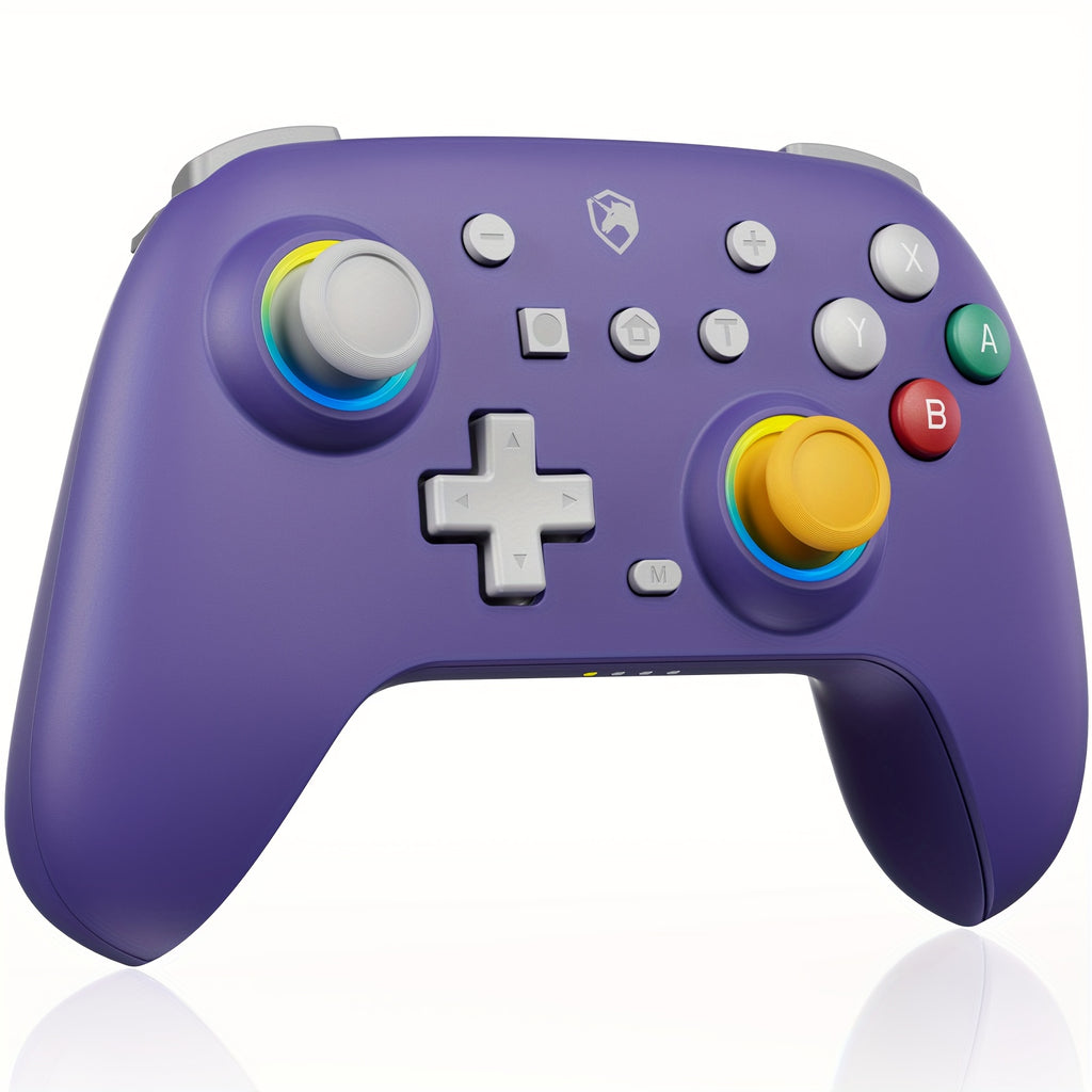 Wireless Controller for Nintendo Switch Oled/Switch/Lite, Hall Effect Joystick No Drift, Wake-Up, Turbo, 6-Axis Gyro, Programmable for Pc/Phone