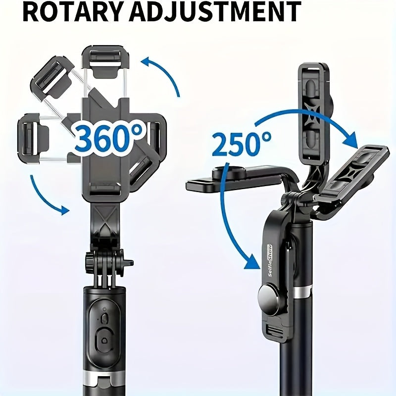 [Wireless Remote Control] 40 Inch Smartphone Selfie Stick Tripod, Expandable Selfie Stick Integrated Smartphone Tripod with Wireless Remote Control, 360 Degree Rotation, Suitable for iPhone 16/15/14/13/12/11 Pro/XS/XR/X/8/7 Plus Smartphone Android Phone
