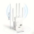 1300Mbps Dual-band Wifi Range Extender With Ethernet Port-powerful Four Antennas, Full House Coverage, Clear Wifi Dead Angle, AP/relay Mode, Very Suitable For Home And Office Use