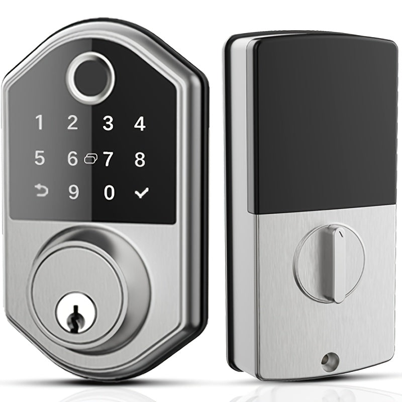 Biometric Fingerprint Smart Door Lock, Keyless Entry, Automatic Locking, Electronic Keypad , Biometric Recognition, Anti-peeping Password, Easy to Install