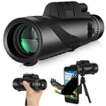 10x42 Monocular Telescope HD | Portable Handheld with Phone Adapter - FMC Lens for Bird Watching, Wildlife, Hiking, Camping, Concerts & Sports | Ideal Christmas Gift, Stocking Stuffer