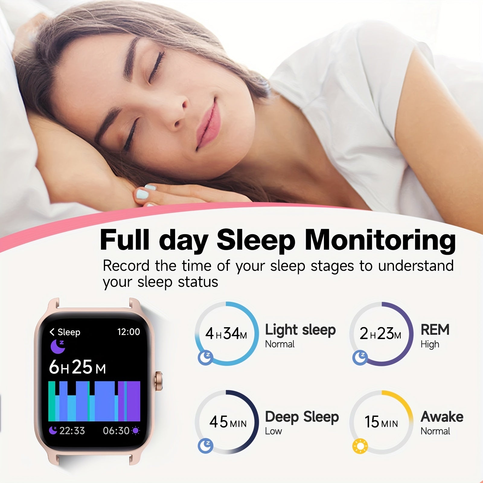 [Mother's Day Gift] Mother's Day Gift, FAWEIO Women's Smart Watch, Men's Wireless Calling, 1.8-inch HD Touchscreen, Fitness Tracker, 100+ Sports Modes, Built-in Alexa Smartwatch, Suitable for iPhone and Android
