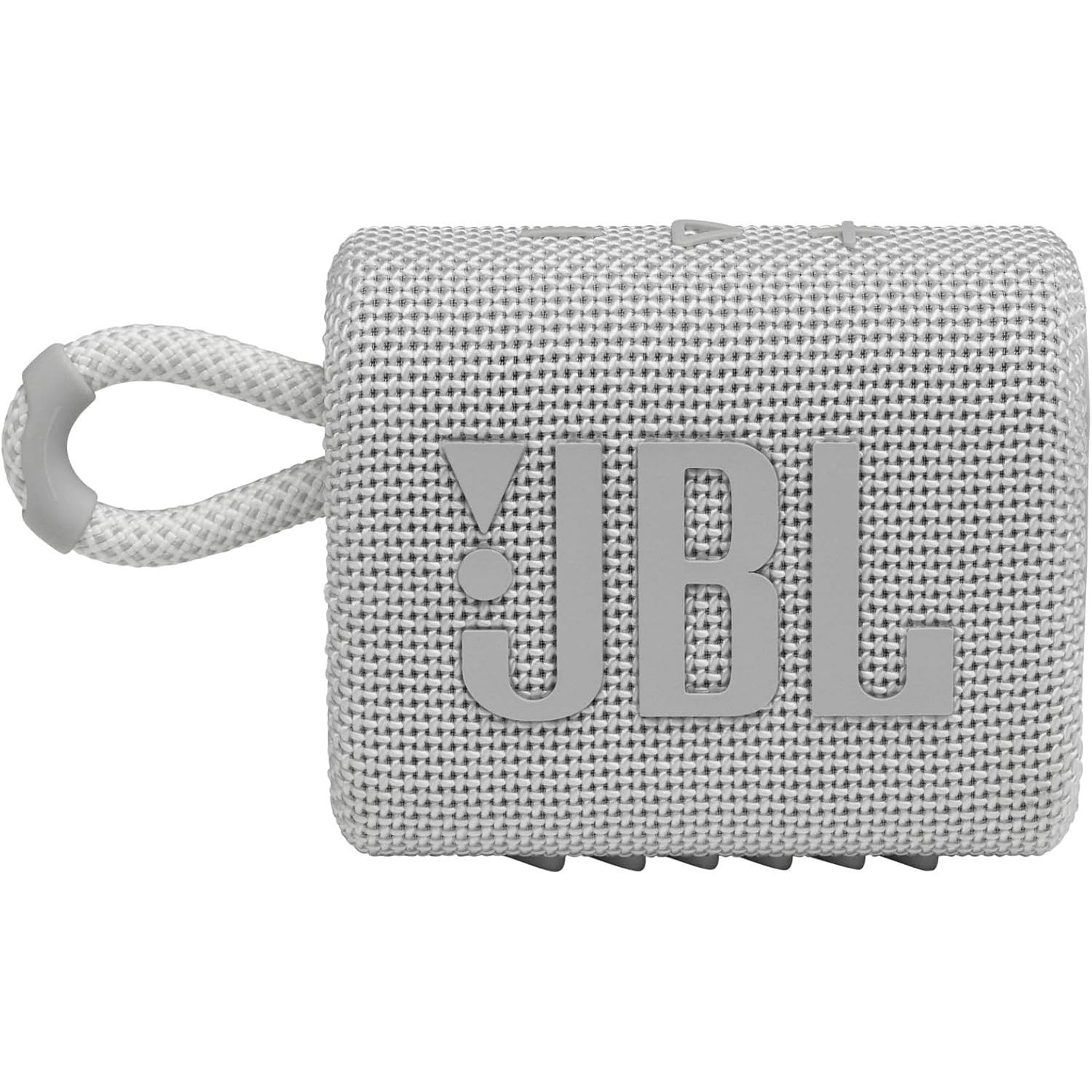 JBL Go 3 Portable Mini Bluetooth Speaker – Big Audio & Punchy Bass in a Pocket-Size Design, IP67 Waterproof & Dustproof for Shower/Beach/Pool, Up to 5 Hours Playtime per Charge, Rugged Fabric & Durable Housing, Integrated Carry Loop, USB-C Fast Recharge,