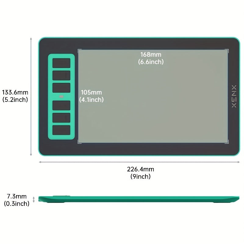 XENX P1-640 Graphics Drawing Tablet: 8192 Pressure Sensitivity, 6  Hot Keys, 6. 6 X 4. 1 Inches Pen Tablet - Perfect for Mac, Windows PC, Android Mobile, Paint, Design, Animation, Art Creation & OSU!