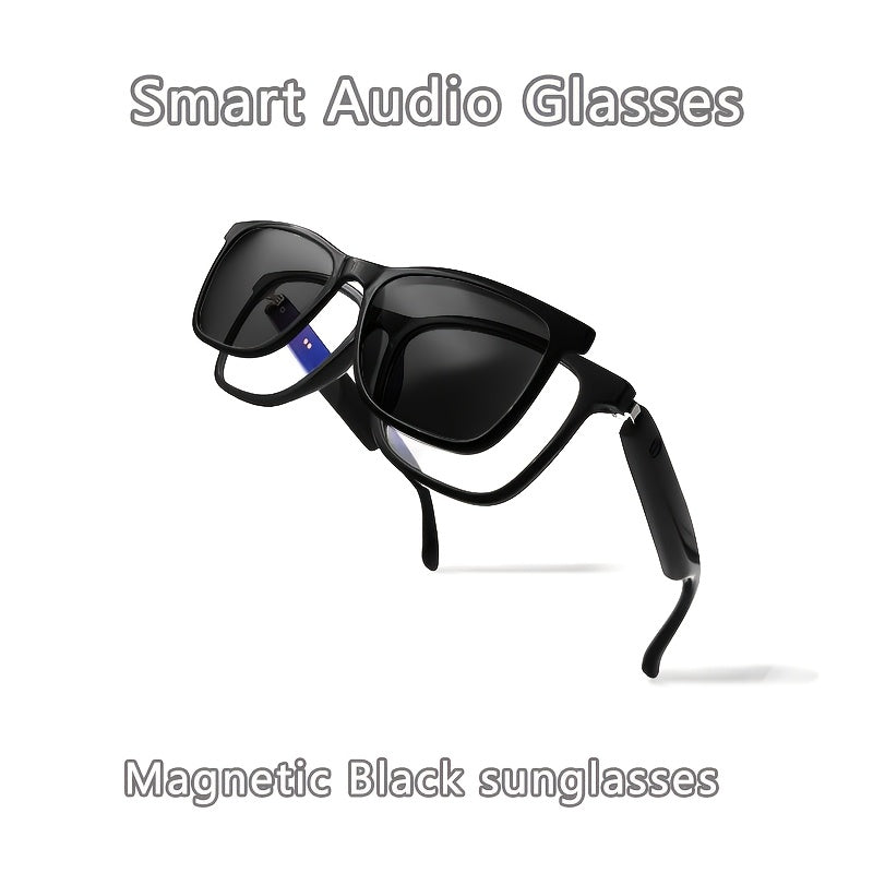 New Smart Glasses with Auto-tinting Lenses That Automatically Transform into Fashion Glasses in Sunlight. Built-in Microphone and Speaker for HD Voice Calls and HiFi Music Quality. Smart Audio Glasses, Ideal for Sports, Driving, Fishing, and Daily