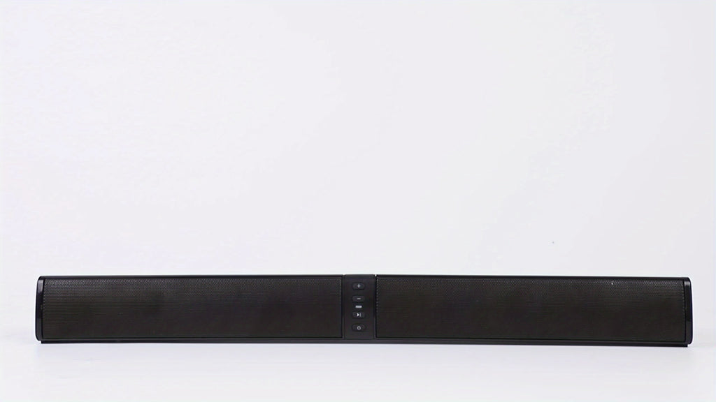 Sound Bar for TV with Subwoofer, 20W, Detachable Wireless TV Soundbar 3D Surround Sound System TV Speaker for Home Theater Audio, TF/AUX/FM/RCA, Movie, Game