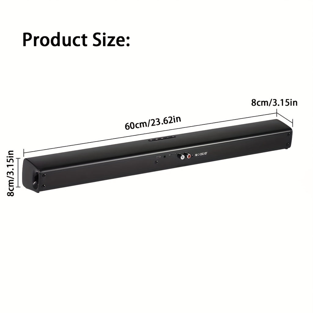 Wireless 4 Speaker Surround Sound Bar System with Subwoofer for Home Theater And Remote Control, Featuring ARC, Optical, And AUX Connections