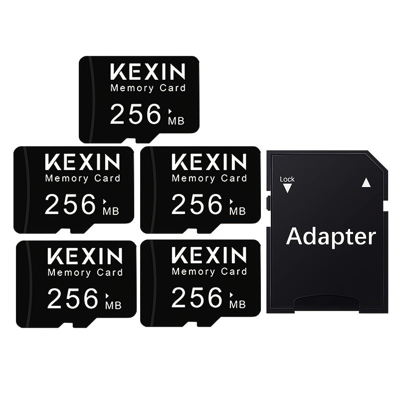 KEXIN 5pcs High-Speed Memory TF Card, - 512MB/256MB/128MB TF Memory Cards for Smartphone, Tablet, Camera, PC, Car Audio, Game Console - Durable & Reliable Multi-Device Storage