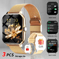 New 1.83-inch Large Dial Full Touch Screen Men's And Women's Smartwatch, with Wireless Calling And Message Reminders, Is A Beautiful Gift for Family And Friends, USB Rechargeable, Weather Notification, Sports Tracker, Pedometer, Multiple Sports Modes