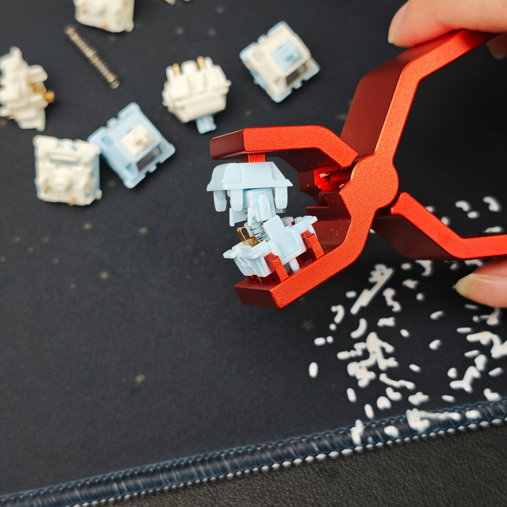 GATERON Sea Salt Smoothie Keyboard Switches Linear 45gf Full POM Material Pre-lubed 5-Pins Key Switches for MX Mechanical Keyboard