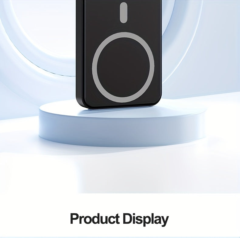 New 10000mAh Magnetic Wireless Power Bank 22.5W/PD20W Mobile Phone Portable Charger LED Battery Display Emergency Backup for Outdoor Travel Charging 3 Devices At The Same Time, Comes with A Stand for Use On The Plane