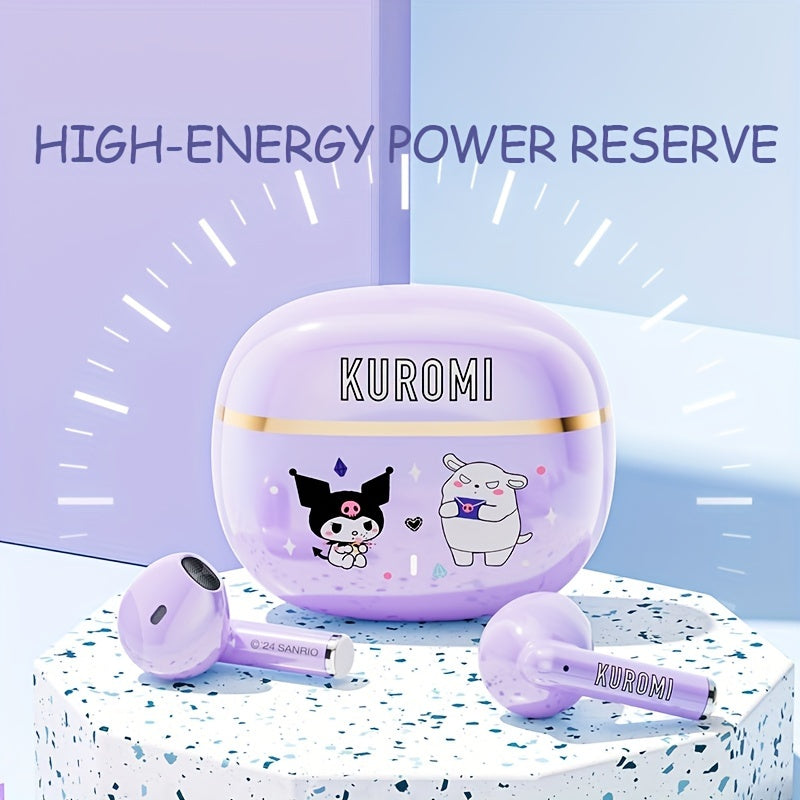 Sanrio Hellokitty for kuromi for cinnamoroll Wireless Wireless Earphones 3 Different Styles Available Cute Design Power Display Gaming Earplugs Unique Style Easy To Carry Smart Call Daily Exercise Go Out To Study Holiday Gifts Or Attractive Birthday Gifts