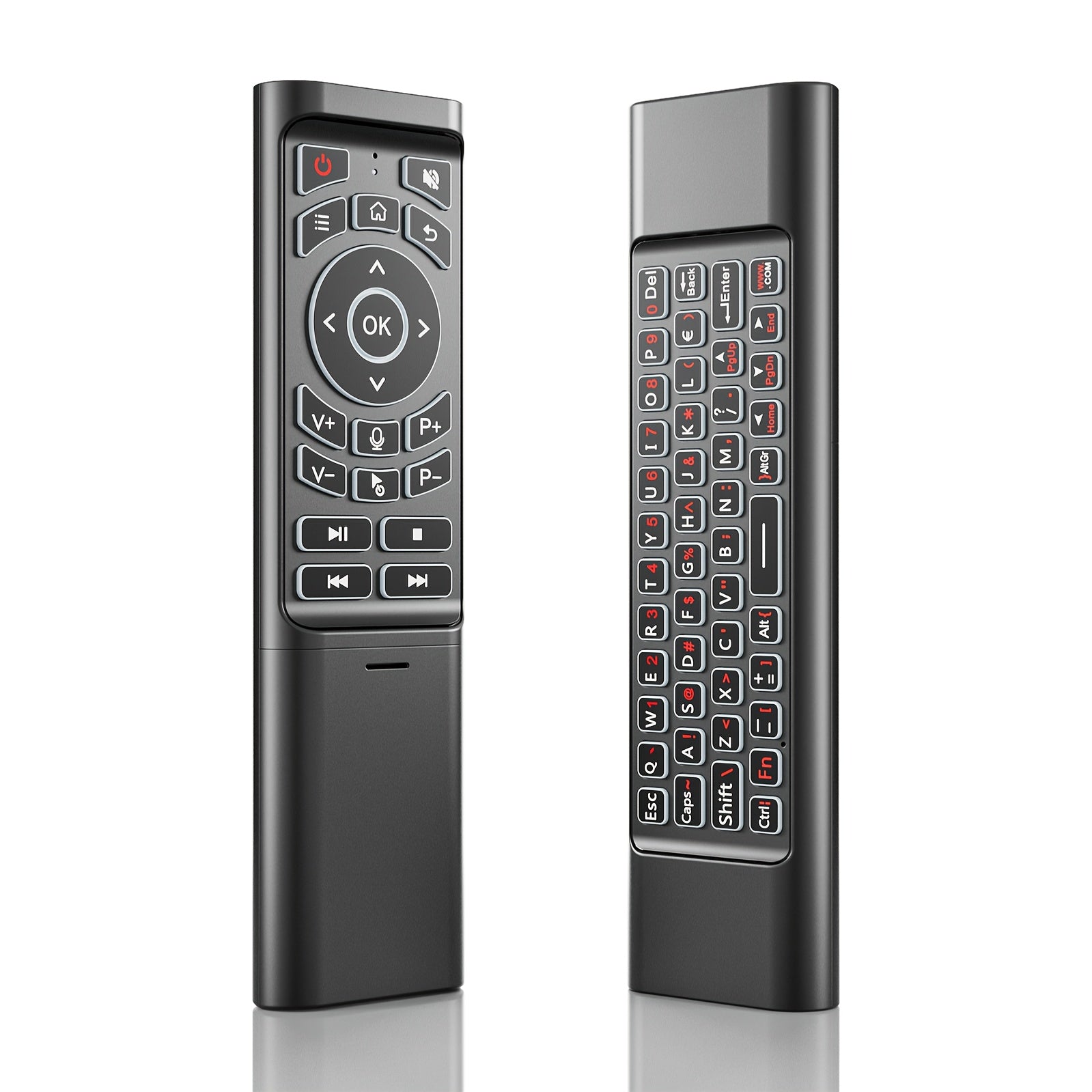 2025 Enhanced Mini M3 Tri-Mode Wireless Keyboard Remote Control Kit Featuring Wireless + 2.4G Dual Channel | Seamless Cross-Screen Multi-Device Instant Switching | Voice Command & Intelligent Learning Capability | Compatible with PC/ Android TV/ Ras