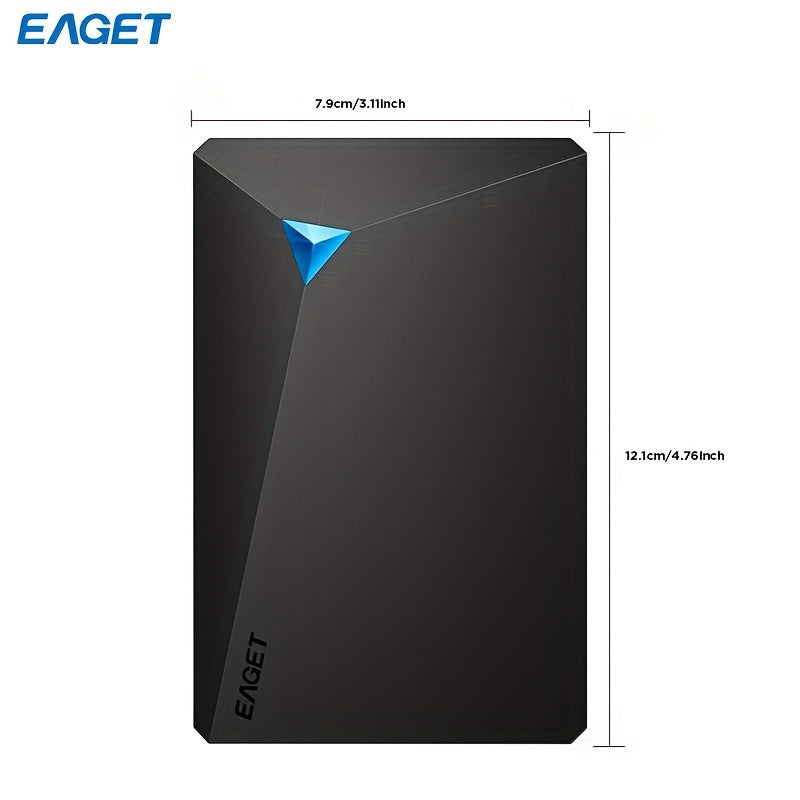 EAGET Portable External Hard Drive, High-Speed USB 3.0 Connectivity, Plug & Play, Durable Mobile Storage Device For PC Ps4/5 Xbox, NTFS Pre-Formatted, Compact And Lightweight Design, Supports UASP Protocol - 250GB/320GB Options Available