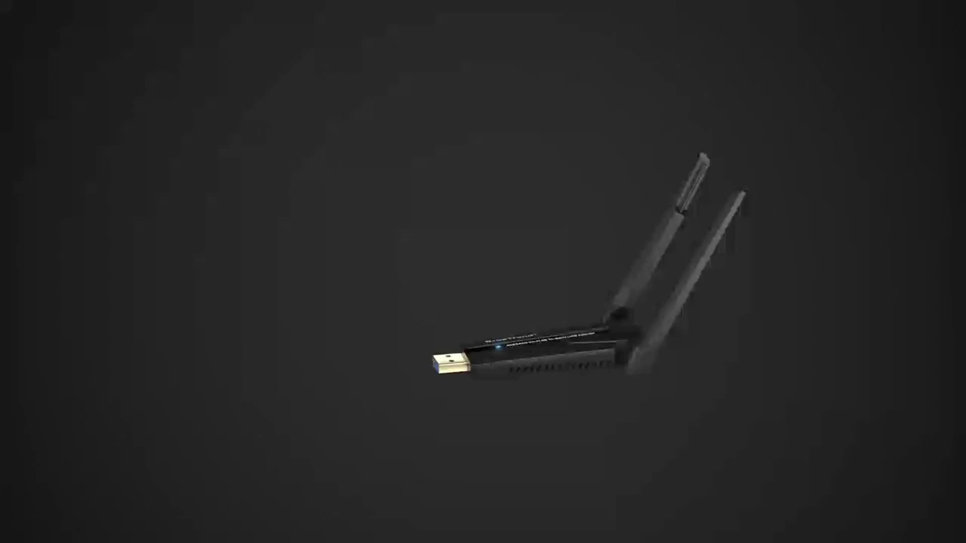 Wireless USB WiFi Adapter for PC - 1800Mbps Dual 5Dbi Antennas 5G/2.4G WiFi Adapter for Desktop PC Laptop Windows11/10/8/7, Wireless Adapter for Desktop Computer Network Adapters