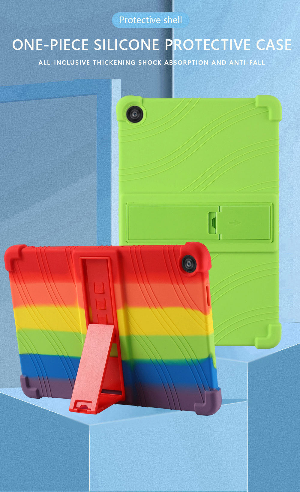 Compatible with T-Mobile Revvl Tab 2 Tablet Case 10.1inch Shockproof Soft Silicone Protective Cover