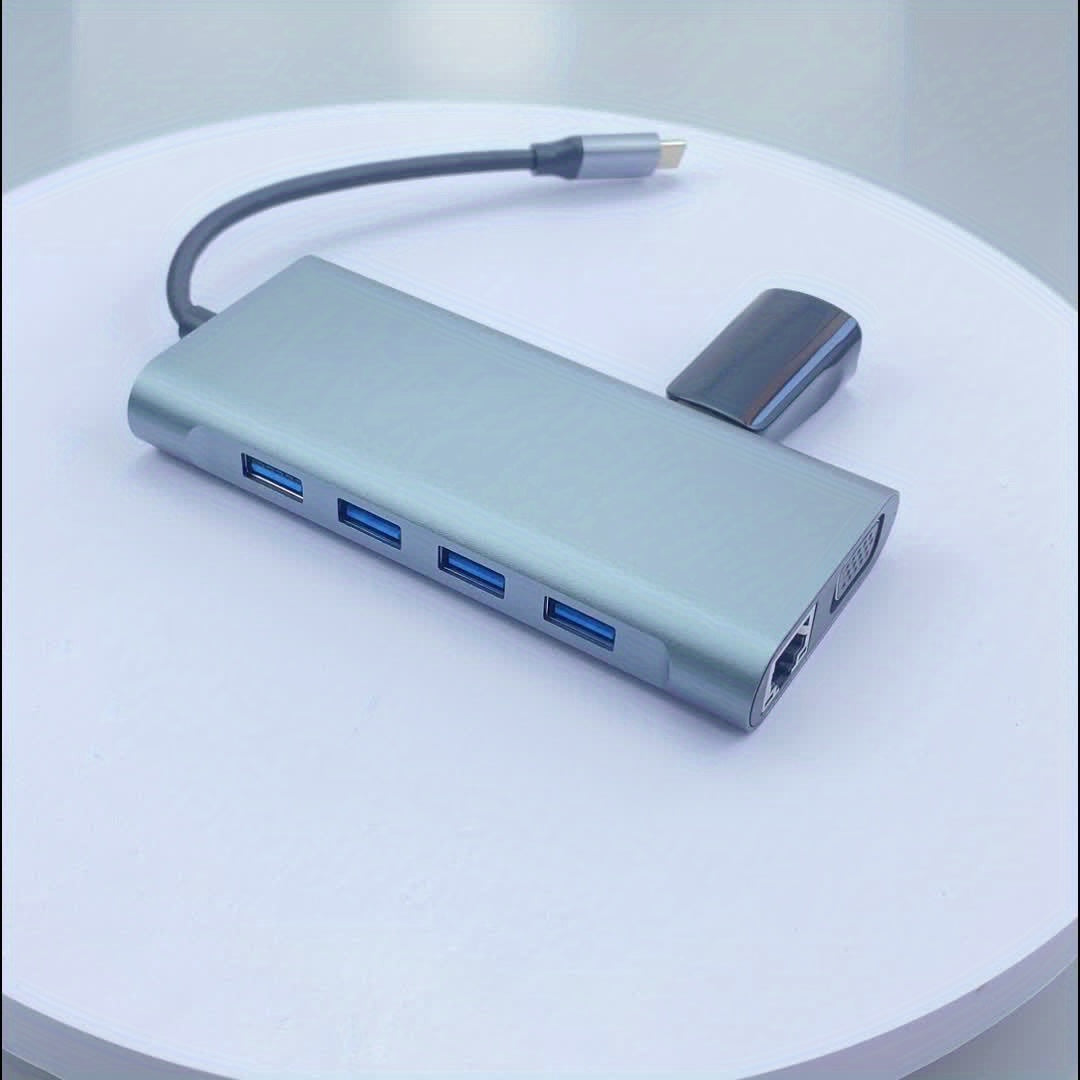 11-in-1 USB-C Expansion Dock - Multiple High-Speed USB-C Ports, Triple Display Setup, Fast PD, Gigabit Ethernet, 3 USB Ports, Microphone/Audio, SD/TF Card Reader - Universally Compatible with MacBook, Windows, And Other USB-C