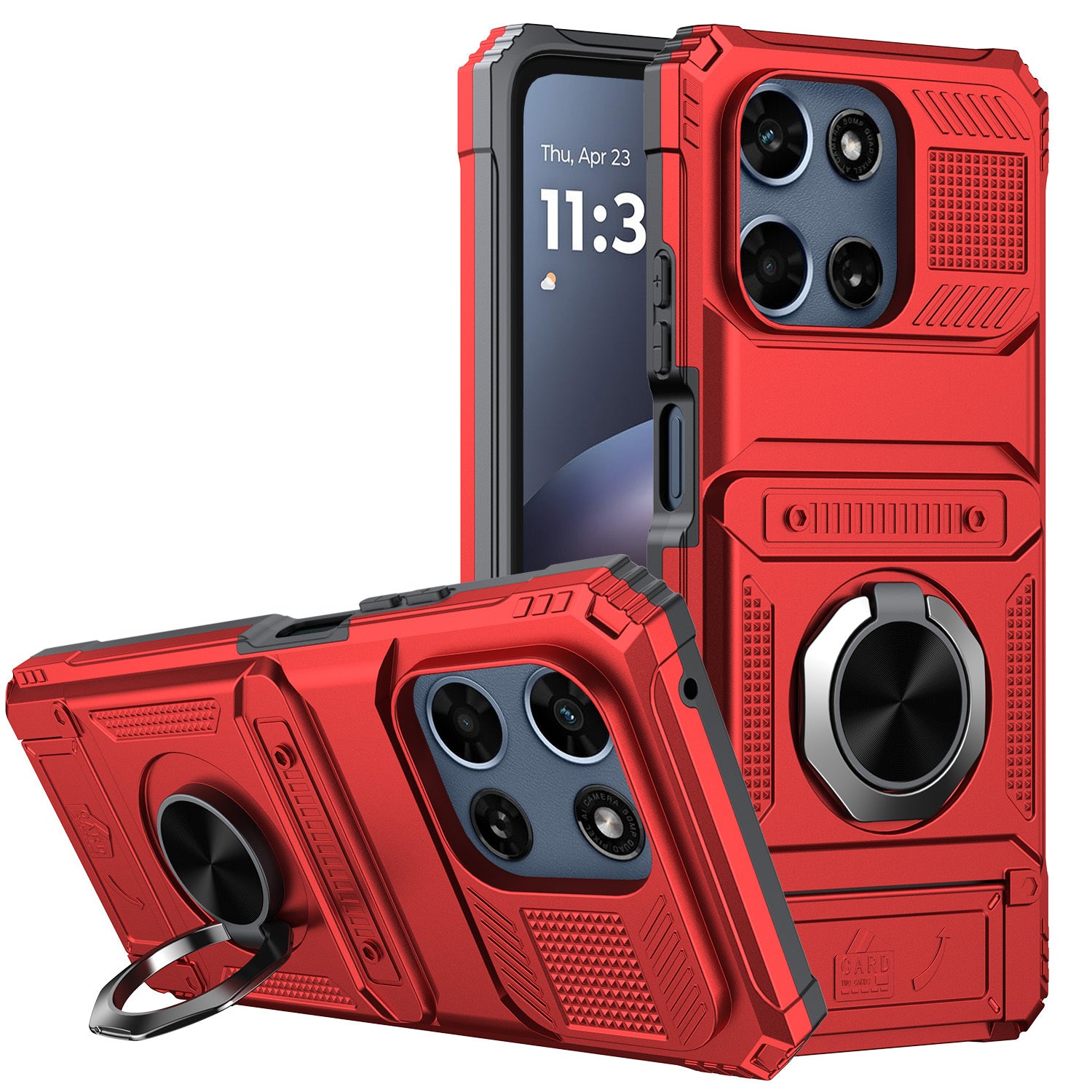 Phone Case Cover with Magnetic Support Metal Kickstand for Moto G 5G 2025/Moto G 5G 2026/Moto G Play 2026 6.7inch
