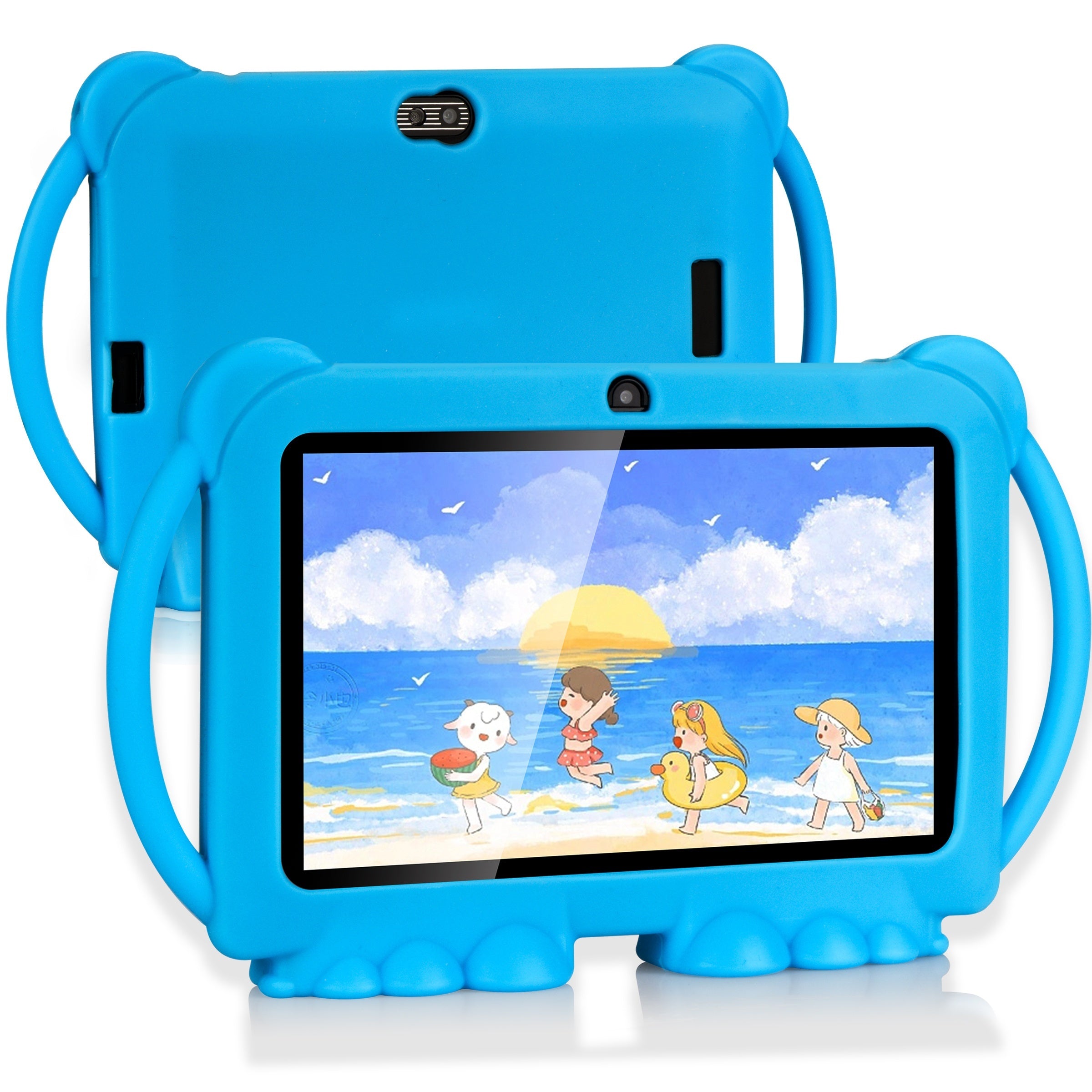 7 Inch Tablet for Kids, 32GB ROM 2GB RAM Android 14.0 Tablet with 2.4G Wifi, GMS, Eye Protection Screen, Parental Control, Education APP, Dual Camera, Shockproof Case, Games, Tablet, Pad