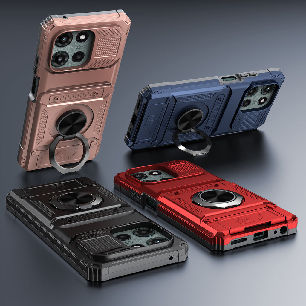 Phone Case Cover with Magnetic Support Metal Kickstand for Moto G 5G 2025/Moto G 5G 2026/Moto G Play 2026 6.7inch
