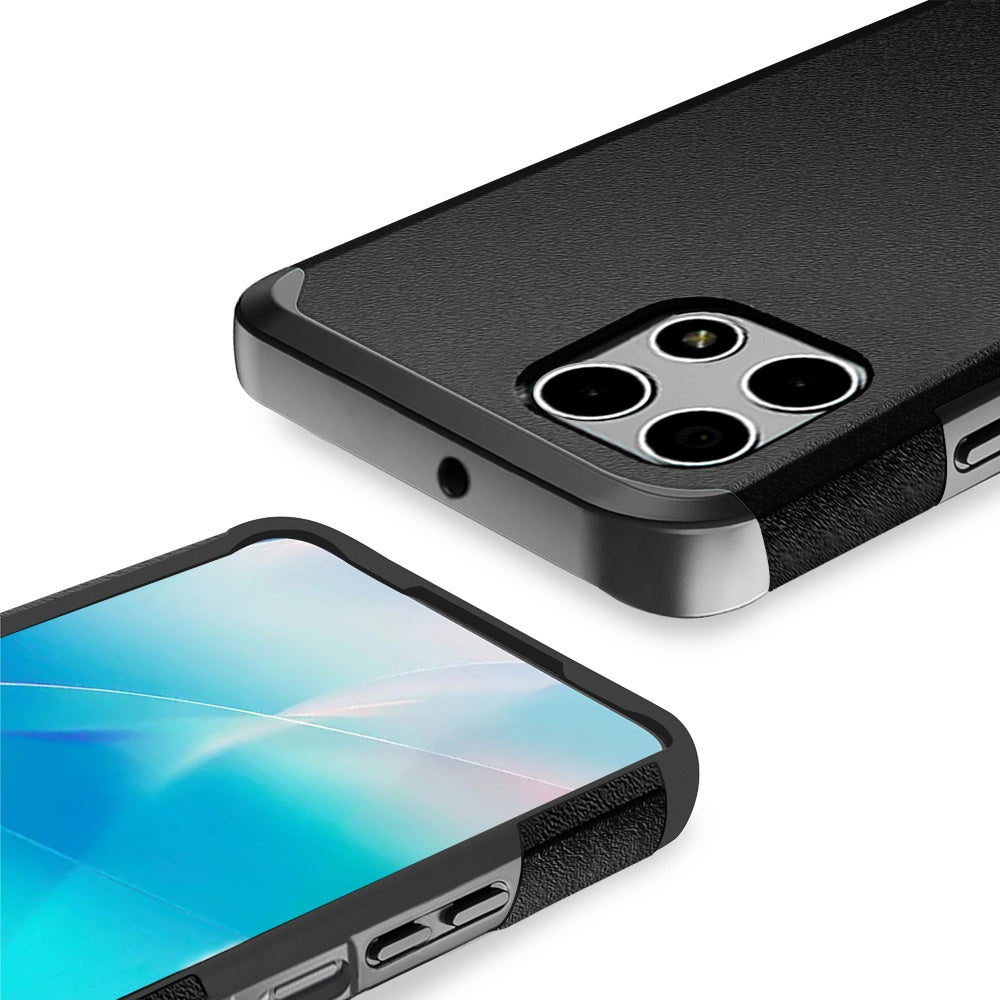 For T-Mobile Revvl 7 5G Phone Case, Dual Layer Hybrid Magnetic Support Shockproof Heavy Duty Cover