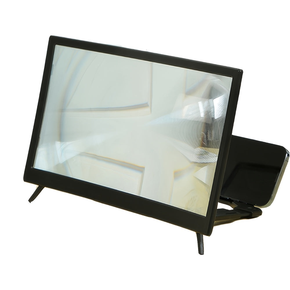 [HD Mobile Magnifier] 12-Inch Curved HD Mobile Phone Screen Magnifier - 1:1 Isotropic Magnification, Easy to Use And Carry, Phone Additions