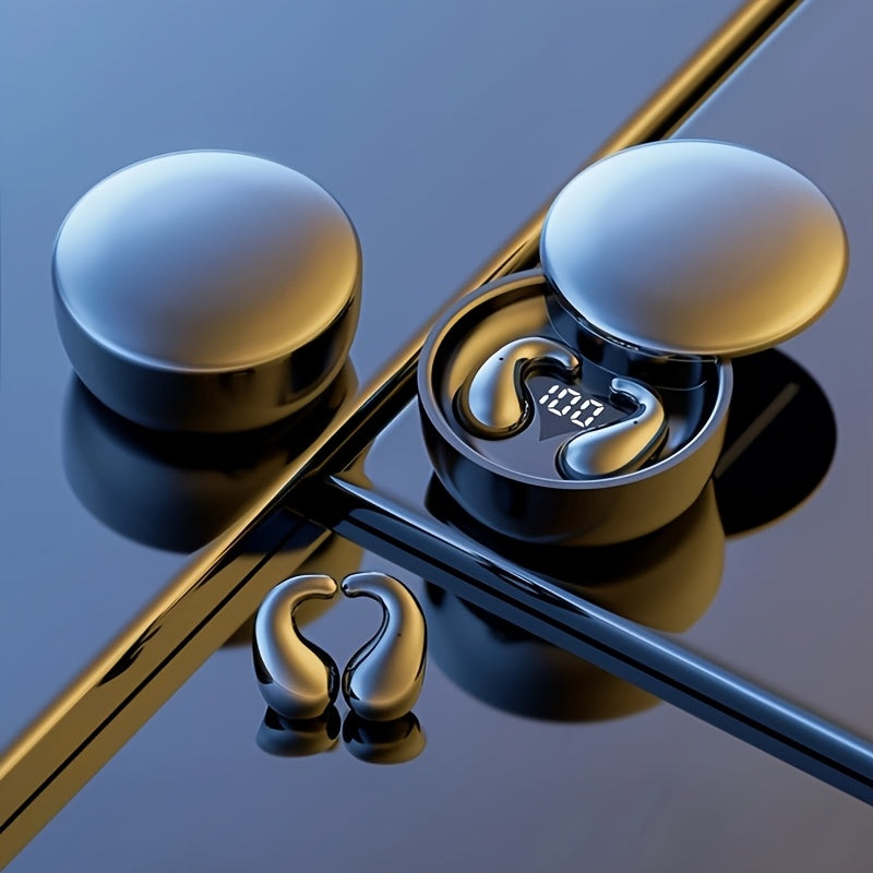 Ultra Thin Bluetooth Earphones, Wireless Earphones, Invisible Sleep Earphones, No Latency Gaming, Intelligent Noise Reduction, Ultra Long Battery Life, Mini Sleep Earphones, Ultra Long Standby, Comfortable to Wear, Bluetooth 5.4 Earphones, Suitable for Wo