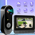 1 Set Smart Wireless Video Doorbell, No WIFI, 4.3"Display Screen, SD Monitor, Waterproof, Two-Way Audio, 2.4G Wireless Connection, 120° Angle, No APP, Highquality Lens Doorbell Camera, Rechargeable Battery