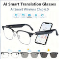 AI Smart Glasses with/without Camera Options, Touch Control, AI ChatGPT, Real Time Translation, 8MP HD Anti-Shake, Blue Light Protection, Noise Reduction Dual Mics, HD Recording & Wireless Calling, for Cycling, Driving, Fishing, Office, Travel FPV