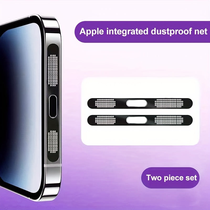 2pcs for iPhone Series Universal Metal Phone Speaker Dust Mesh - Perfect Gift for Birthday, Easter, President's Day, Boys And Girlfriends, Various Colours!