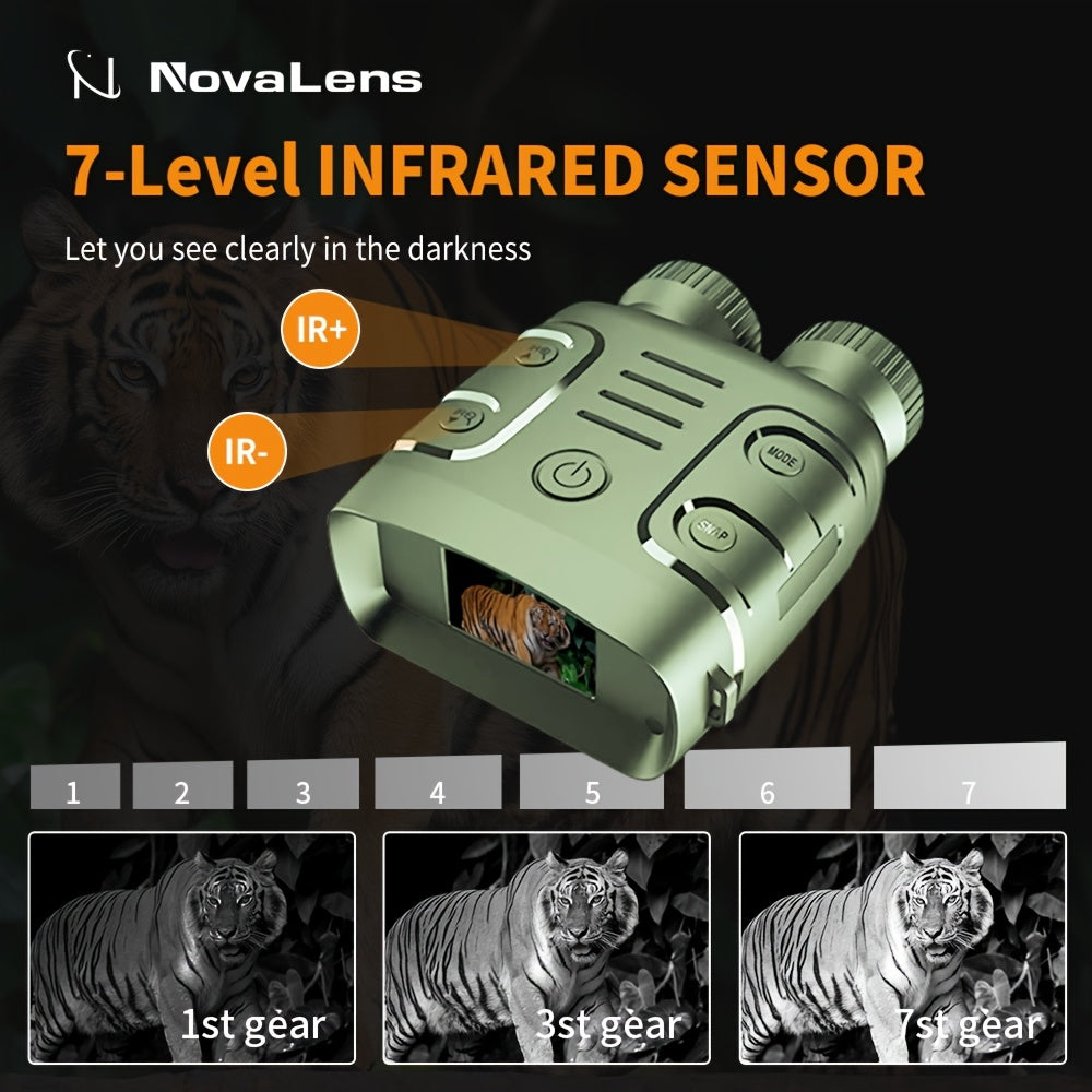 2026 HD2.5K Binocular Infrared Telescope Goggles 10X Zoom CMOS HD Night Vision Goggles Device Full-Black Visibility - Capture Stunning Photos & Videos Night Vision Scope Digital Zoom Ideal for Hunting, Boating & Outdoor Adventures Battery Powered HD