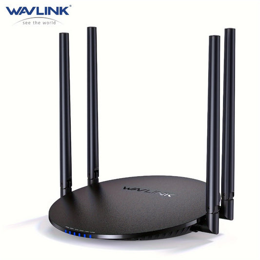 WAVLINK Wireless Router 1200Mbps, Dual Band 5Ghz 2.4Ghz Wifi 5 Router with 1000Mbps WAN/LAN, Long Range Coverage for Home And Office, Supports Router/Access Point/Repeater Mode