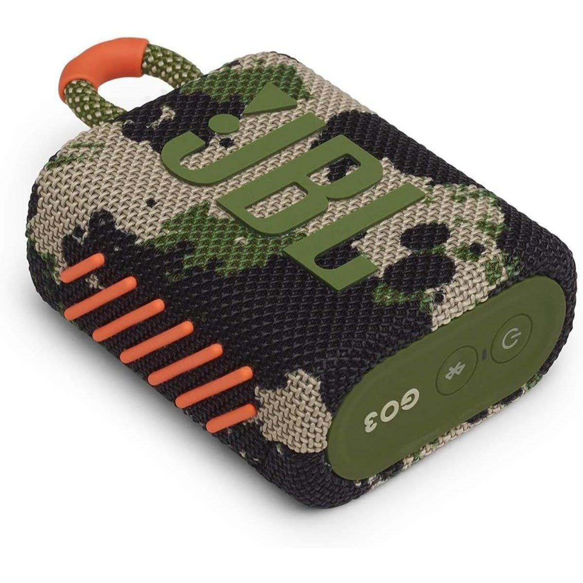 JBL Go 3 Portable Mini Bluetooth Speaker – Big Audio & Punchy Bass in a Pocket-Size Design, IP67 Waterproof & Dustproof for Shower/Beach/Pool, Up to 5 Hours Playtime per Charge, Rugged Fabric & Durable Housing, Integrated Carry Loop, USB-C Fast Recharge,