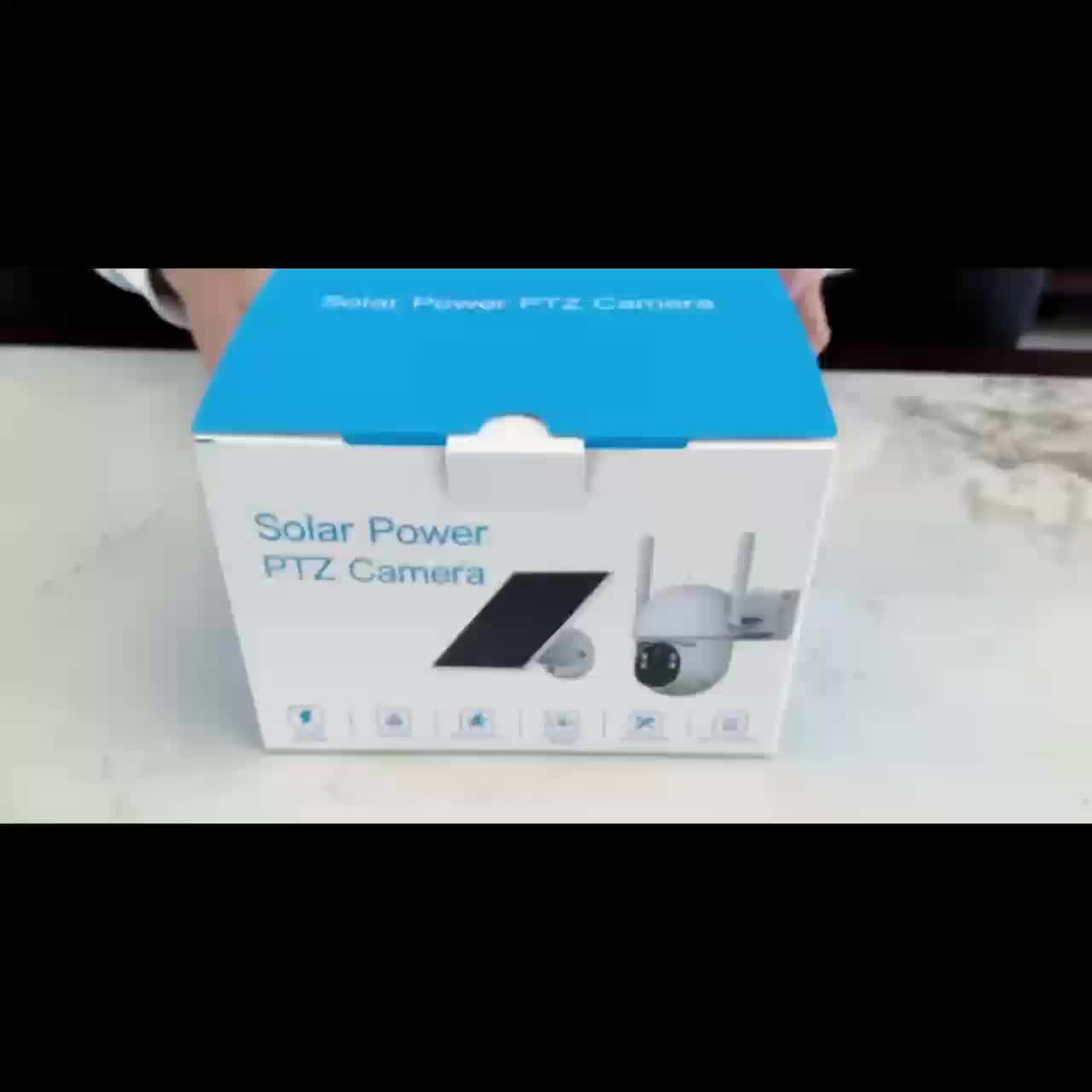 A Solar-Powered Security Camera Featuring AI Detection, Sound And Light Alerts, App-Controlled Pan/Tilt Functionality, Color Night Vision, Wi-Fi Connectivity, 3MP HD Resolution, Two-Way Audio, Encrypted Cloud Storage, Water Resistance