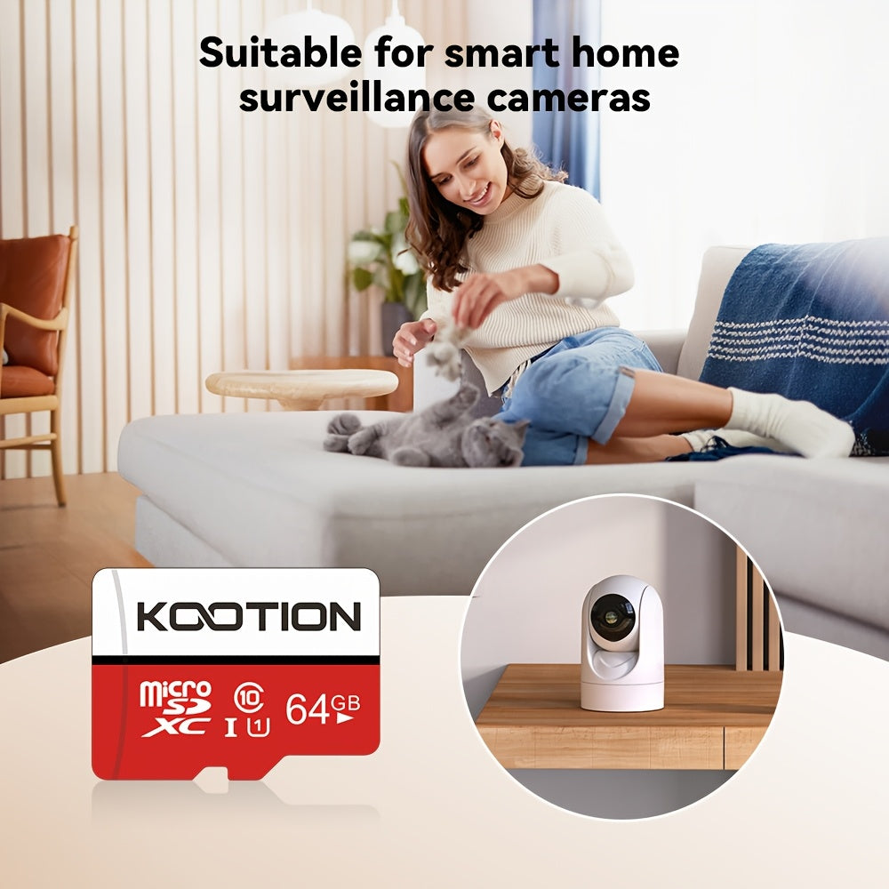 KOOTION 5pcs 128GB 64GB 32GB 16GB 8GB 4GB 2GB 1GB 512MB 256MB 128MB TF Memory Card Class 10 Mini SDXC Memory Card, High Speed TF Card for Security Camera/Smartphone/Drone/Dash Cam/Tablet/Pc, C10, U1, A1
