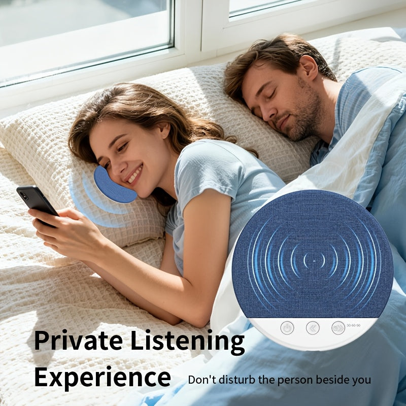 2pcs Sleep Speaker Pillow - Wireless 5.4 White Noise Generator Featuring Rain And Ocean Sounds, Lightweight 49G Sleep Headphones, 7-Day Battery Life, Automatic Shut-Off Timer