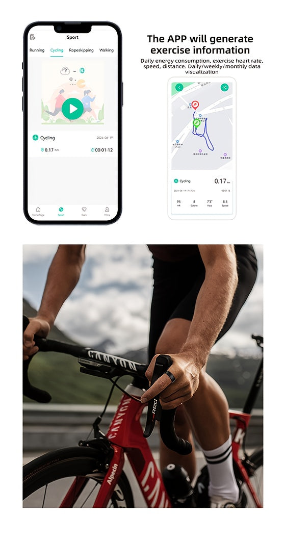 2026 Upgraded Smart Rings for Men Women, Health Monitoring Ring, Fitness Tracker with Sport Mode, Pedometer, Sleep, Step, Calorie Tracker, IP68 Fitness Ring, Outdoor Activity Tracker Ring for Android for iPhone - Gifts for Him/Her