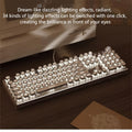 Steampunk Real Mechanical Keyboard Old-Fashioned Typewriter Blue Switch Desktop Computer Gaming Esports Office Laptop Universal Windows USB Wired